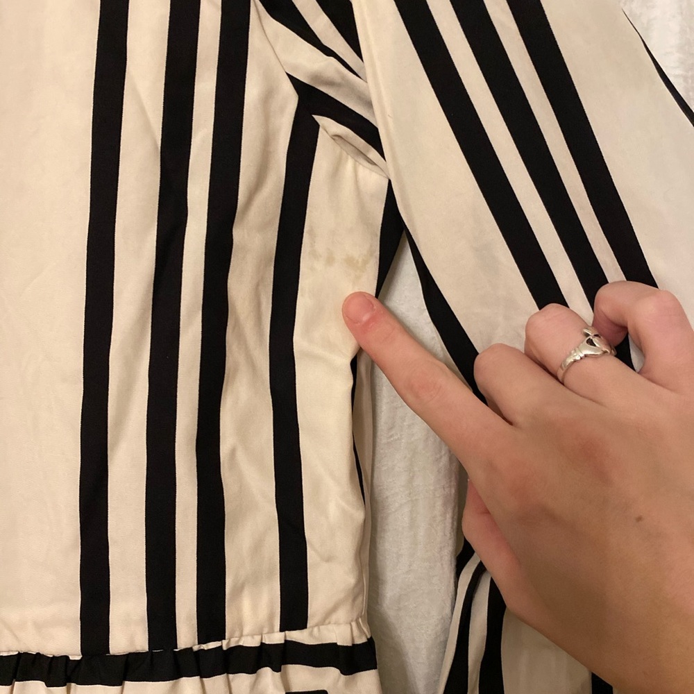 Alice and Olivia Augusta stripe ruffle dress - Picture 4 of 5